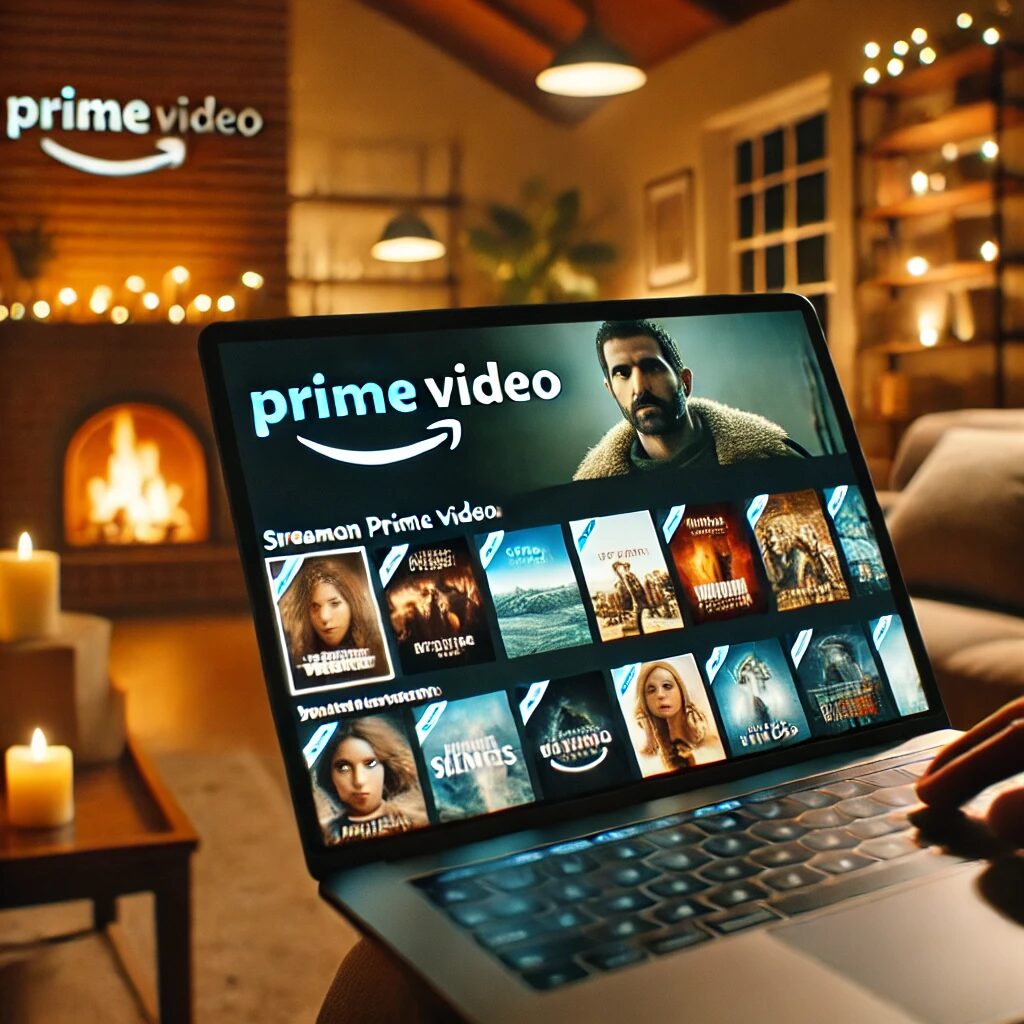 Amazonプライムビデオの映画やドラマを楽しむシーン